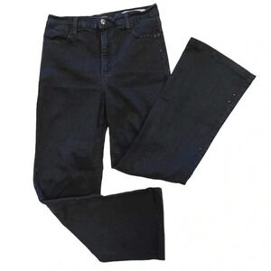 NYDJ  Black Rhinestone Flare Jeans Size 4